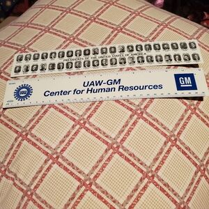 Vintage Presidential GM Collector's White and Blue Ruler Bundle Set Of Two